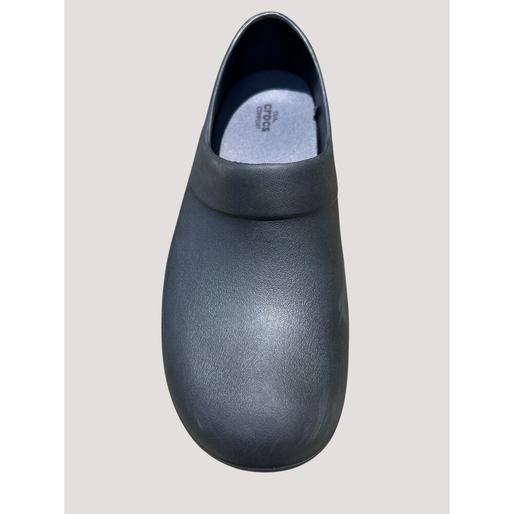 Crocs On The Clock Women’s Size 10 Black Slip Resistant Comfort Work Clogs Shoes - Picture 8 of 9